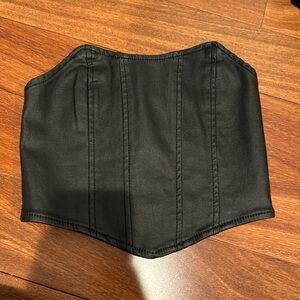Edikted black corset tube top